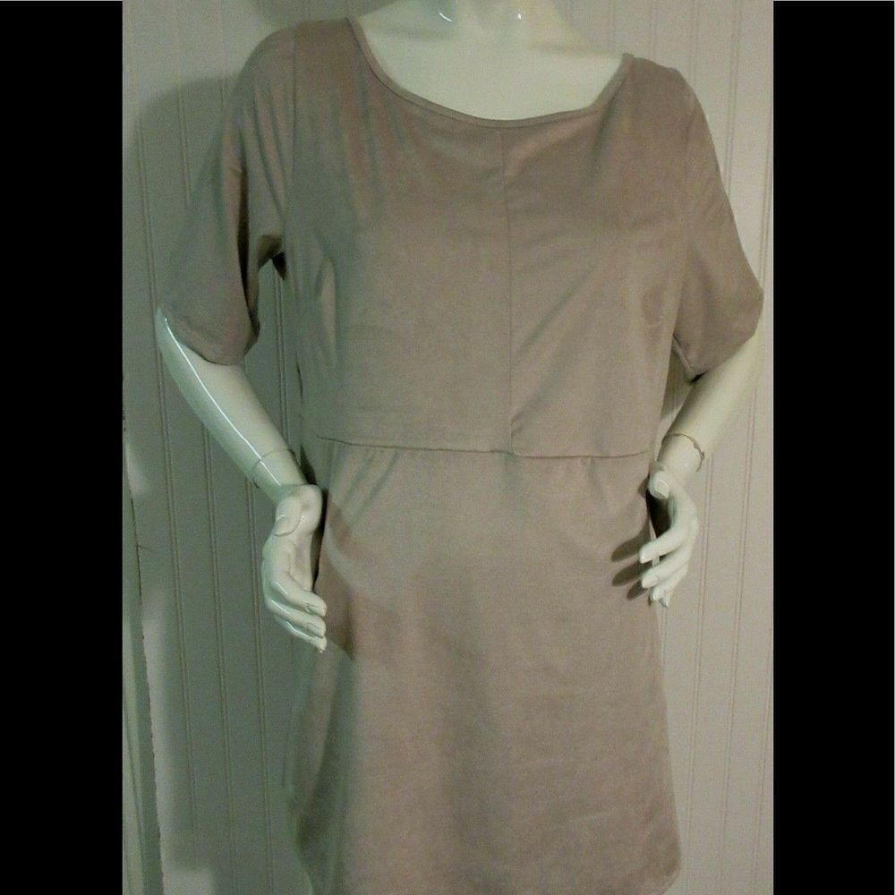 Piphany tunic dress ultra suede feel NWT Lg